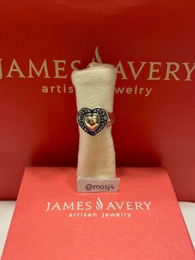 Retired James Avery Heart of Gold Ring